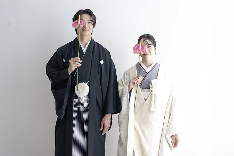 サクラテーブルの和装婚礼